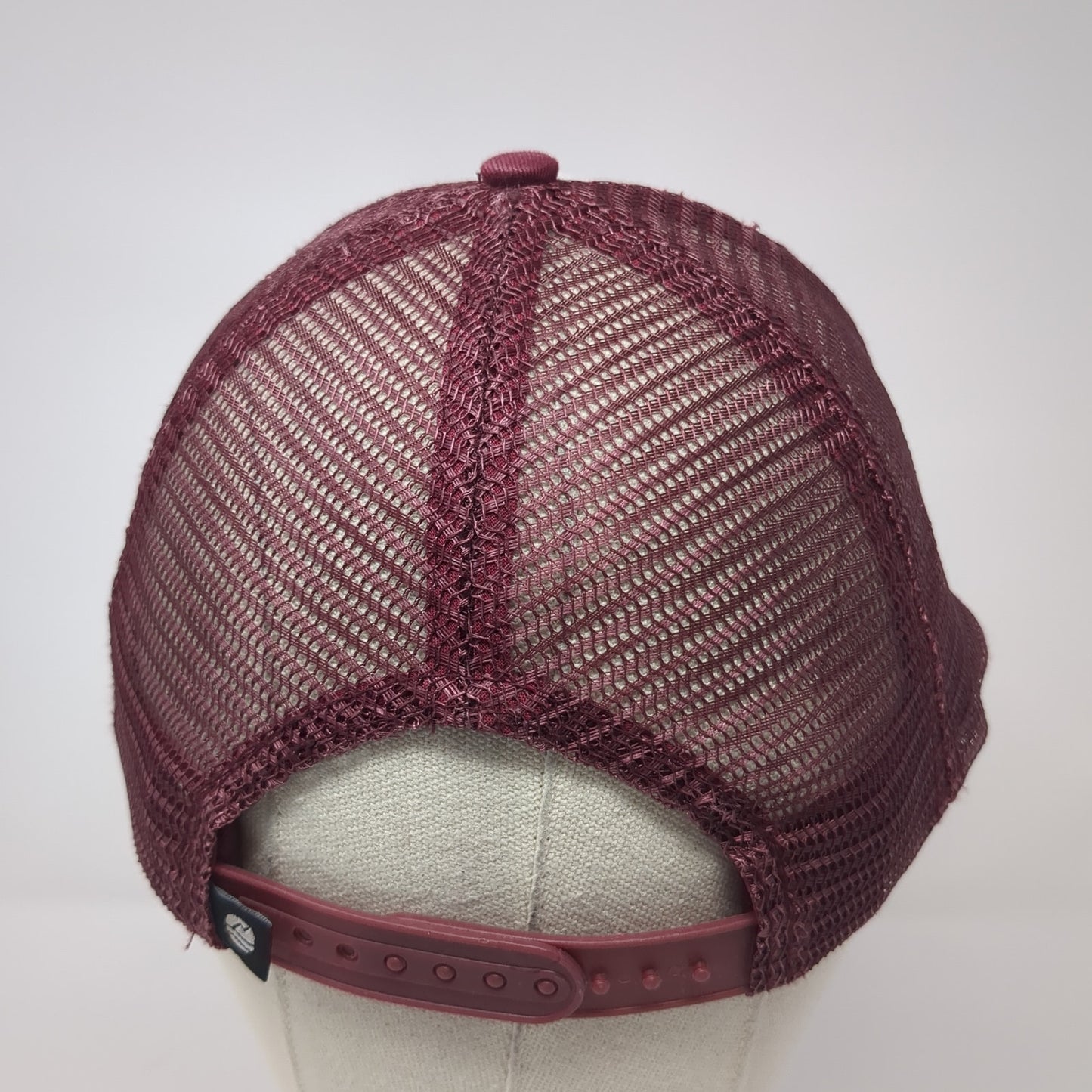 Grand Teton Association Snapback Trucker Hat Red One Size Mesh Back