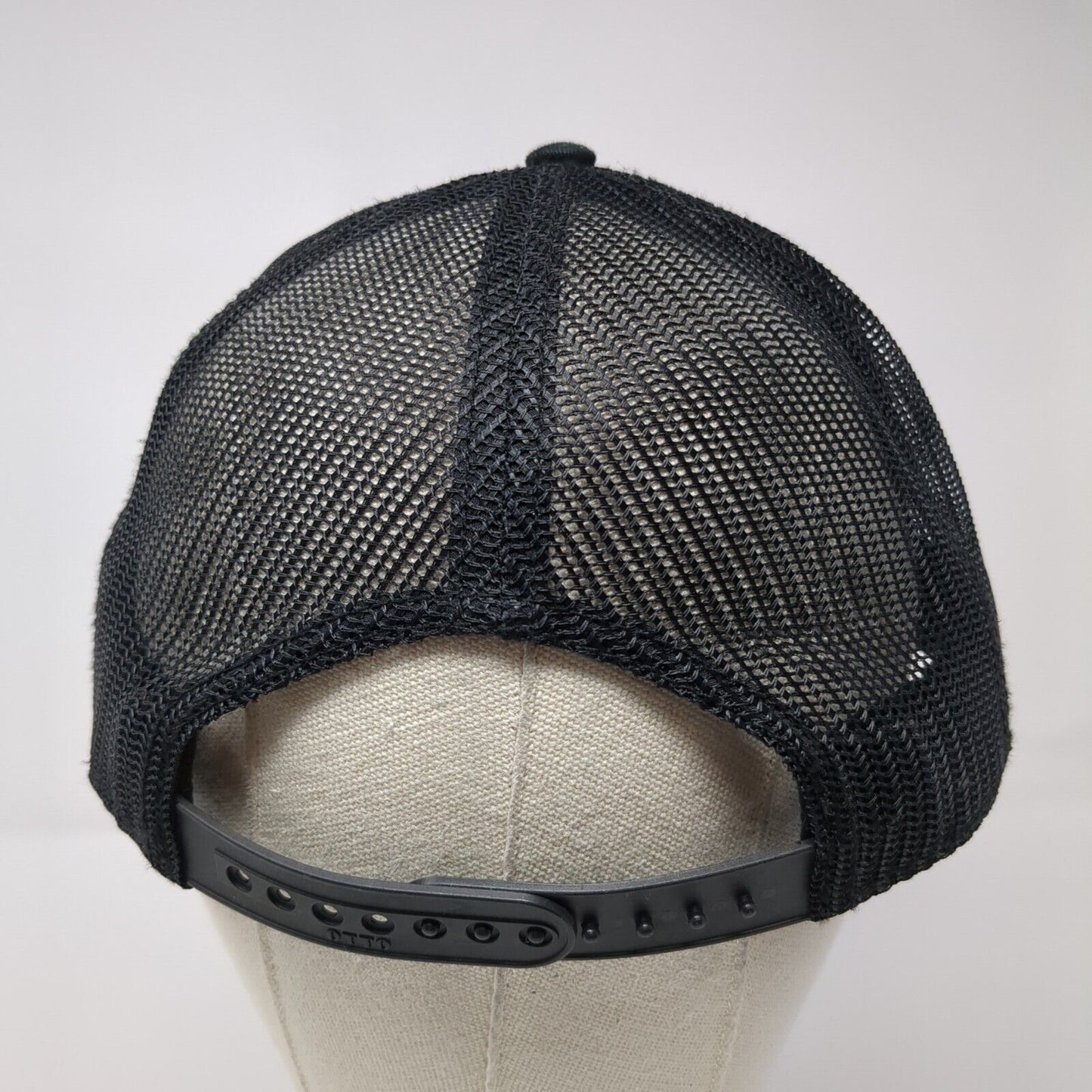 Advanced Heating & Cooling Snapback Trucker Hat Black One Size Mesh Back