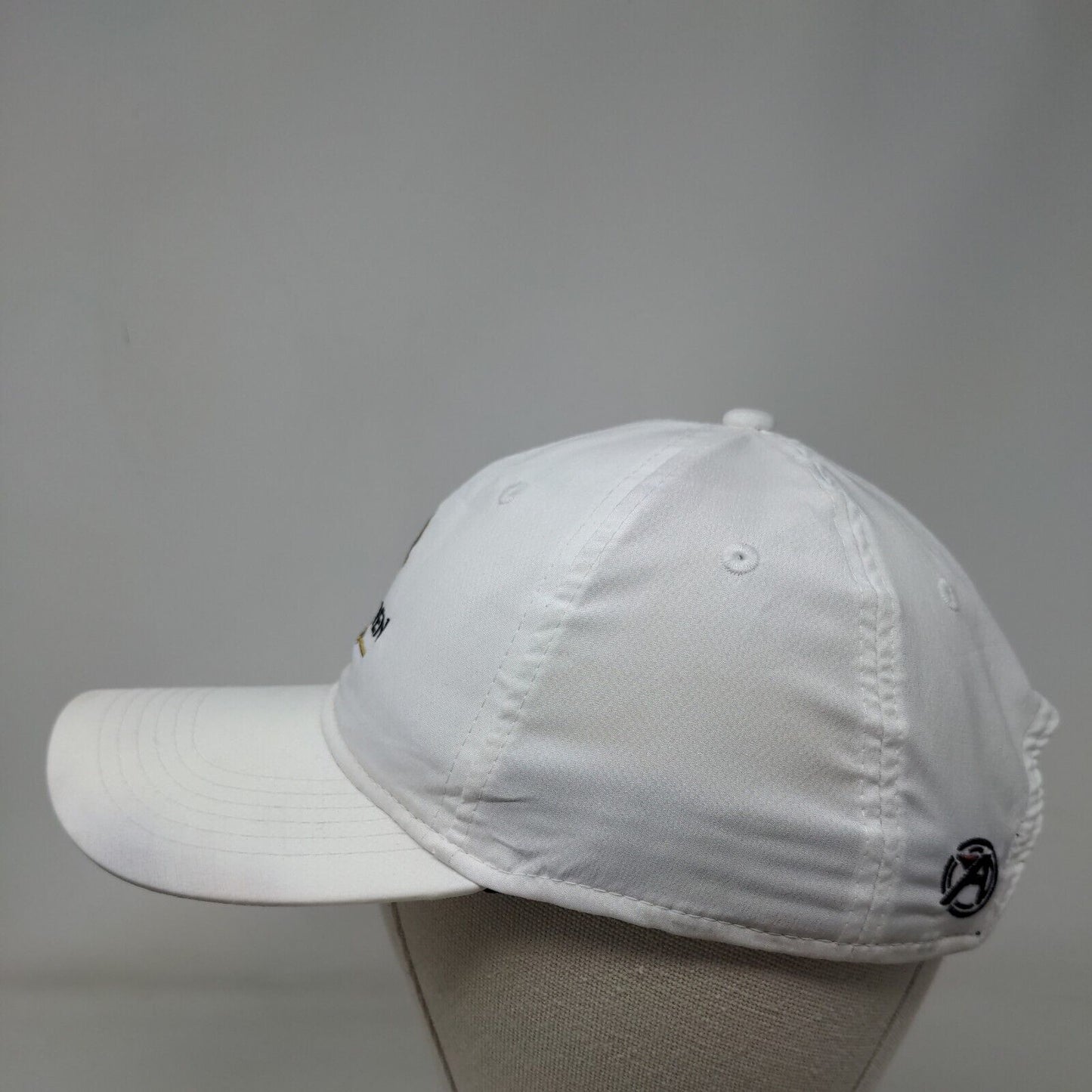 The Bear's Den At Reunion Strapback Hat White Mid Fit Embroidered Ahead