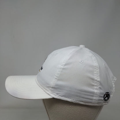 The Bear's Den At Reunion Strapback Hat White Mid Fit Embroidered Ahead