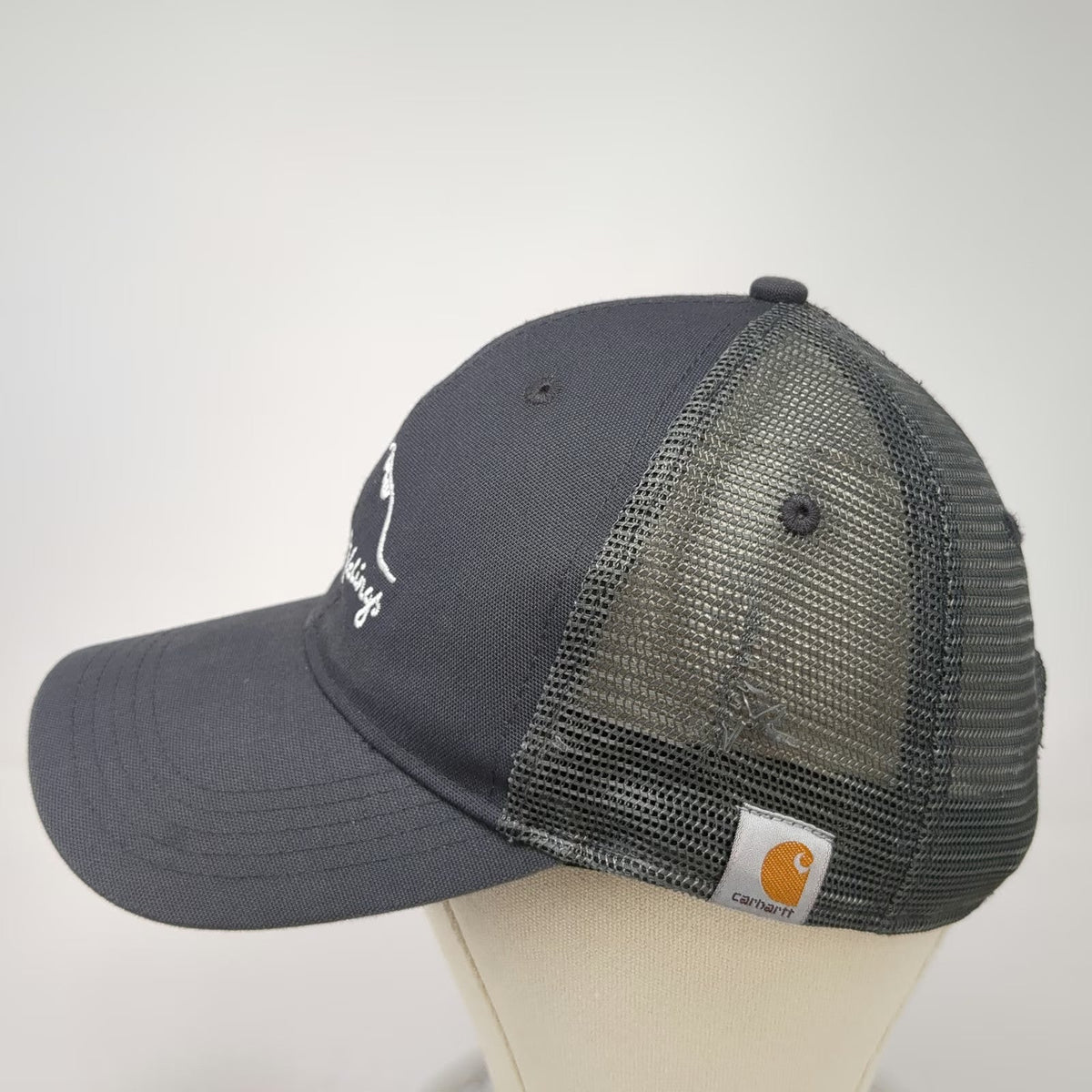 Carhartt Trucker Hat Gray One Size Idaho Holdings Mountain Mesh Work Snapback
