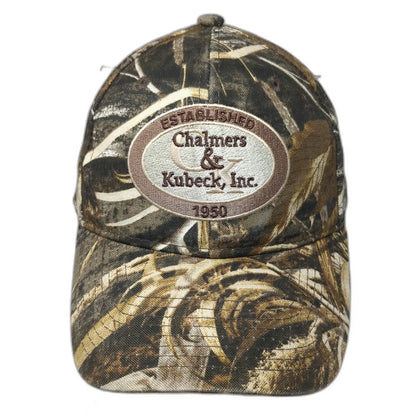 Chalmers & Kubeck 1950 Baseball Cap Brown Green Camo One Size Strapback Hat