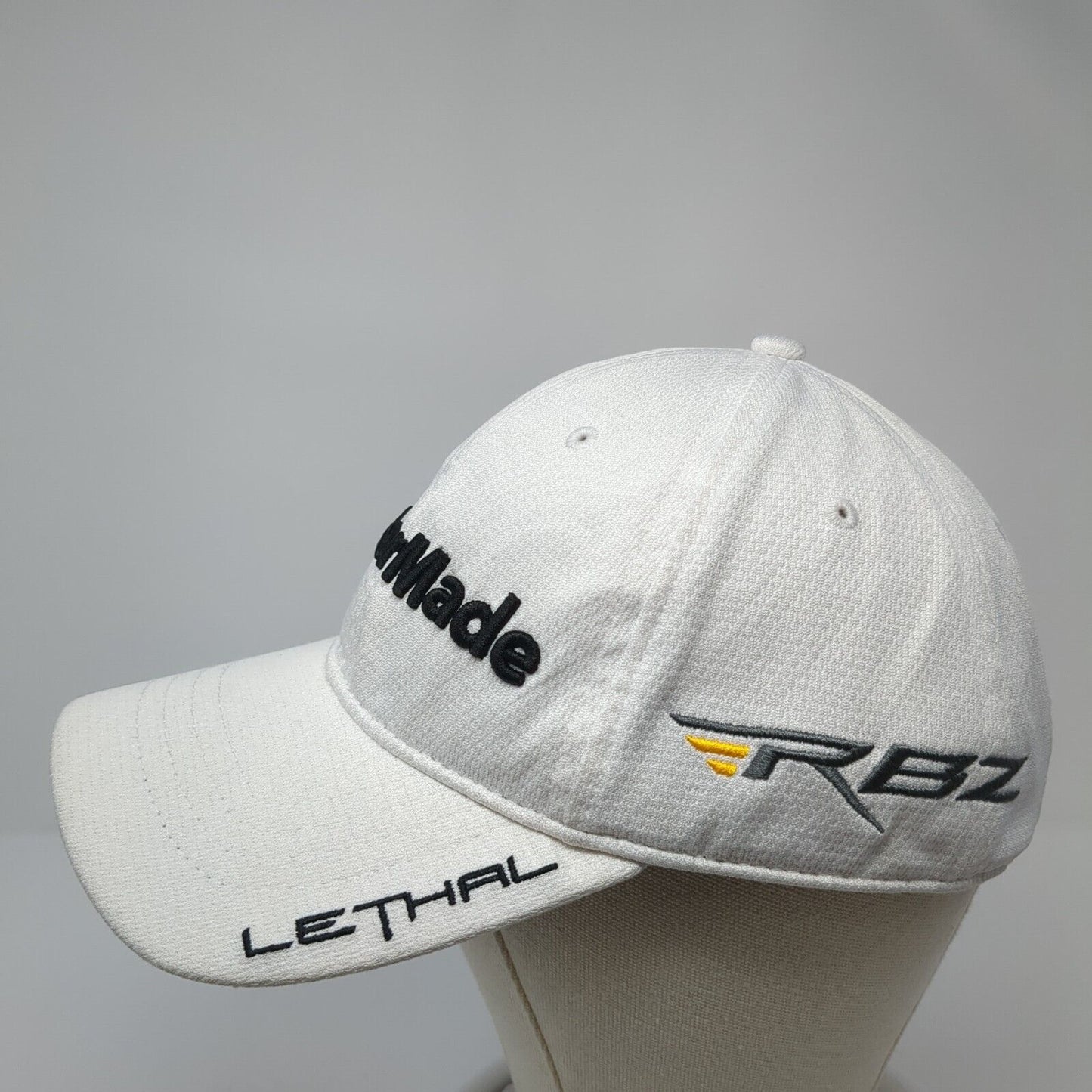 TaylorMade Lethal RBZ Slideback Golf Hat White OS Adjustable Embroidered 6 Panel