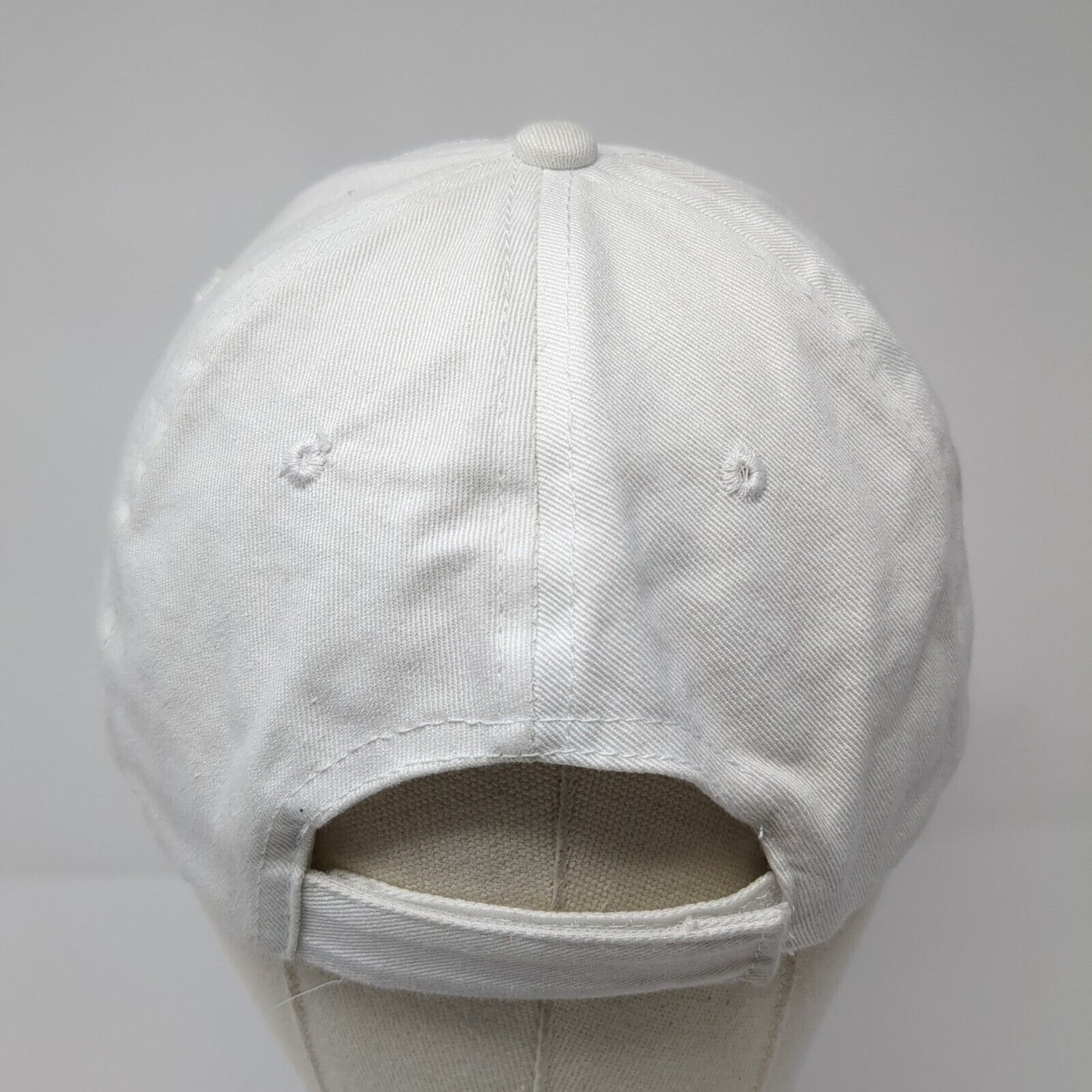 Alaska Humpback Whale Tail Strapback Hat White OSFA Embroidered 6 Panel