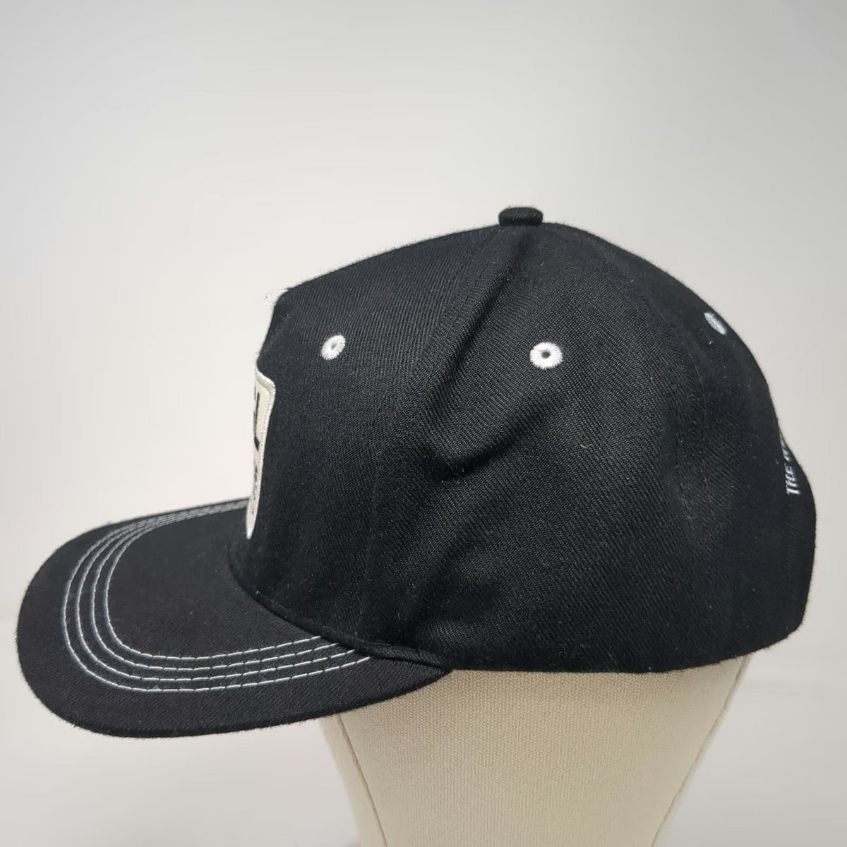 House Ten Black 5 Panel One Size Hat Nashville FGL Patch Flat Bill Snapback Bar