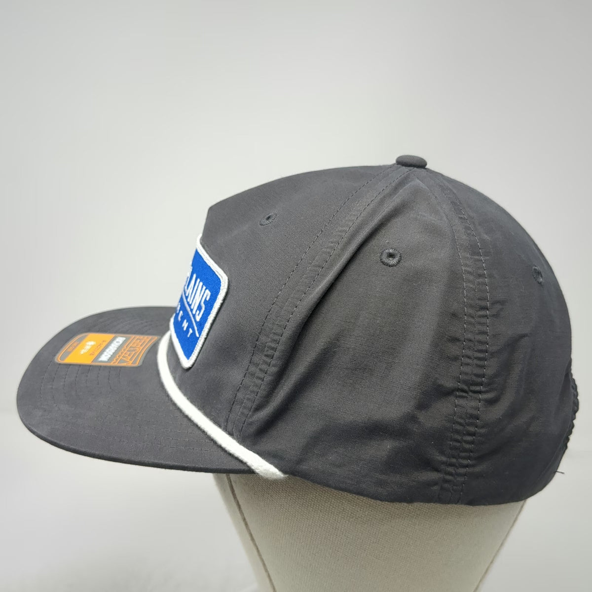 Richardson 5 Panel Hat Gray OSFM Rope Snapback UPF 50+ South Plains Implement