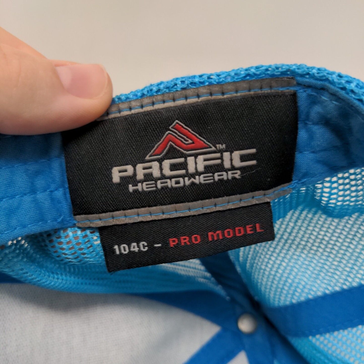 Pacific Snapback Mesh Back Trucker Hat Multi One Size Embroidered Fish