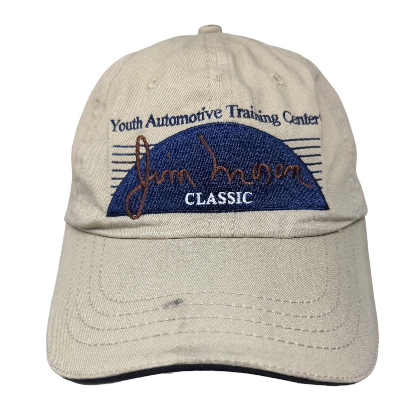 Youth Automotive Training Center Jim Moran Classic Slideback Hat Tan OSFA Cotton