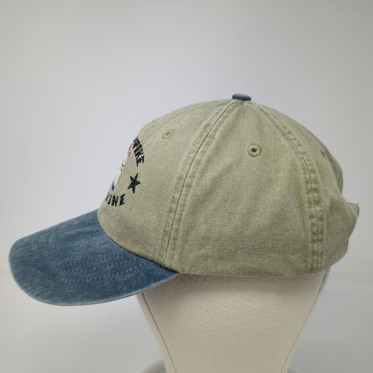 Adams Baseball Cap Green Blue One Size Marlinspike Magazine Sailing Ship Hat