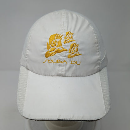 Souba Du Cozumel Island Strapback Hat White One Size Adjustable Embroidered