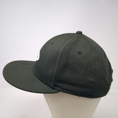 Oakley Snapback Hat Black OS Palm Print Underbrim Embroidered Logo Flat Brim