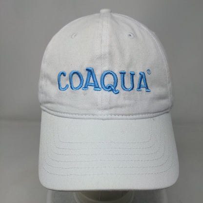 Coaqua Slideback Hat White One Size Adjustable Embroidered Fersten Worldwide