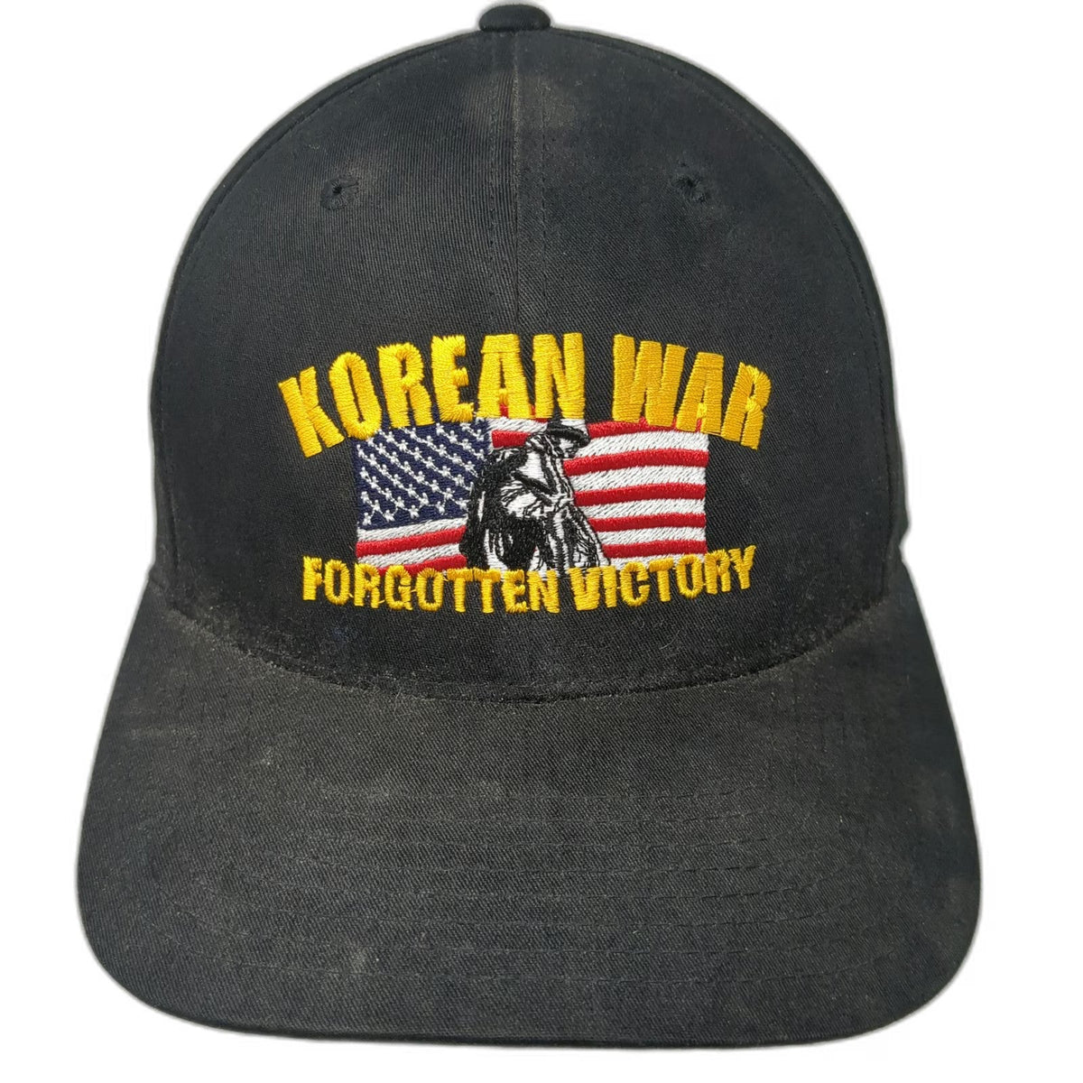 Pacific Headwear Baseball Cap Black One Size Korean War Forgotten Victory Hat