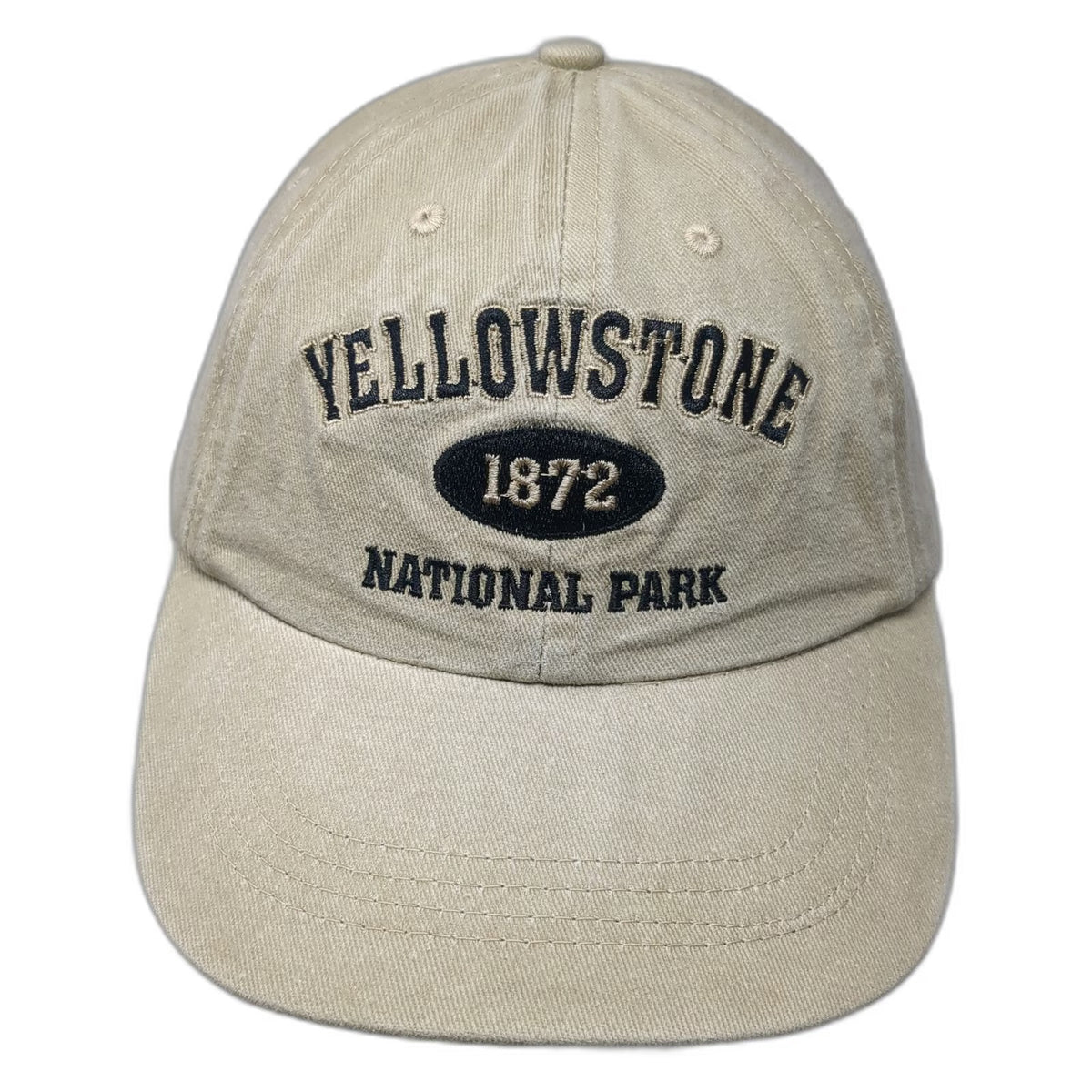 Lucky 7 Baseball Cap Beige One Size Yellowstone National Park Strapback hat 1872
