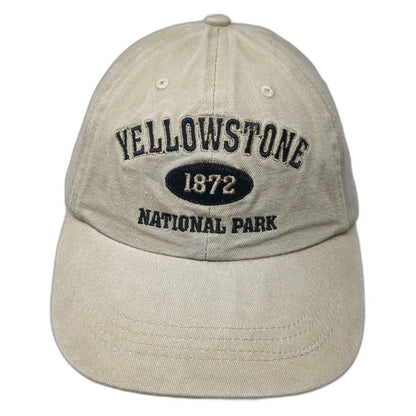Lucky 7 Baseball Cap Beige One Size Yellowstone National Park Strapback hat 1872