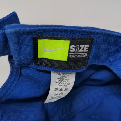 Nike Swoosh Slideback Hat Blue OSFM Heritage86 Embroidered Adjustable