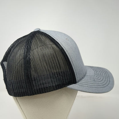 Richardson Trucker Hat Gray One Size Snapback Portapros Mesh Patch Logo Hat