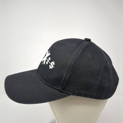 Trexis Slideback Hat Black One Size Adjustable Vented Holes 6 Panel i Fashion