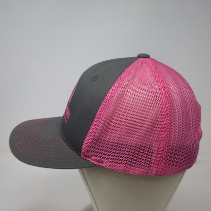 Richardson 112 Trucker Hat Gray Pink Pig Ethington Show Hogs Mesh Back One Size