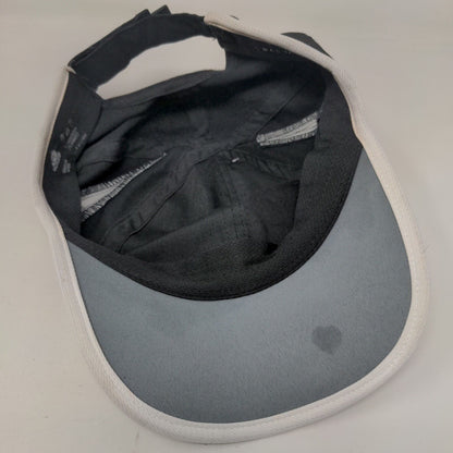 Adidas 3 Stripes Climalite Strapback Hat Gray One Size Adjustable