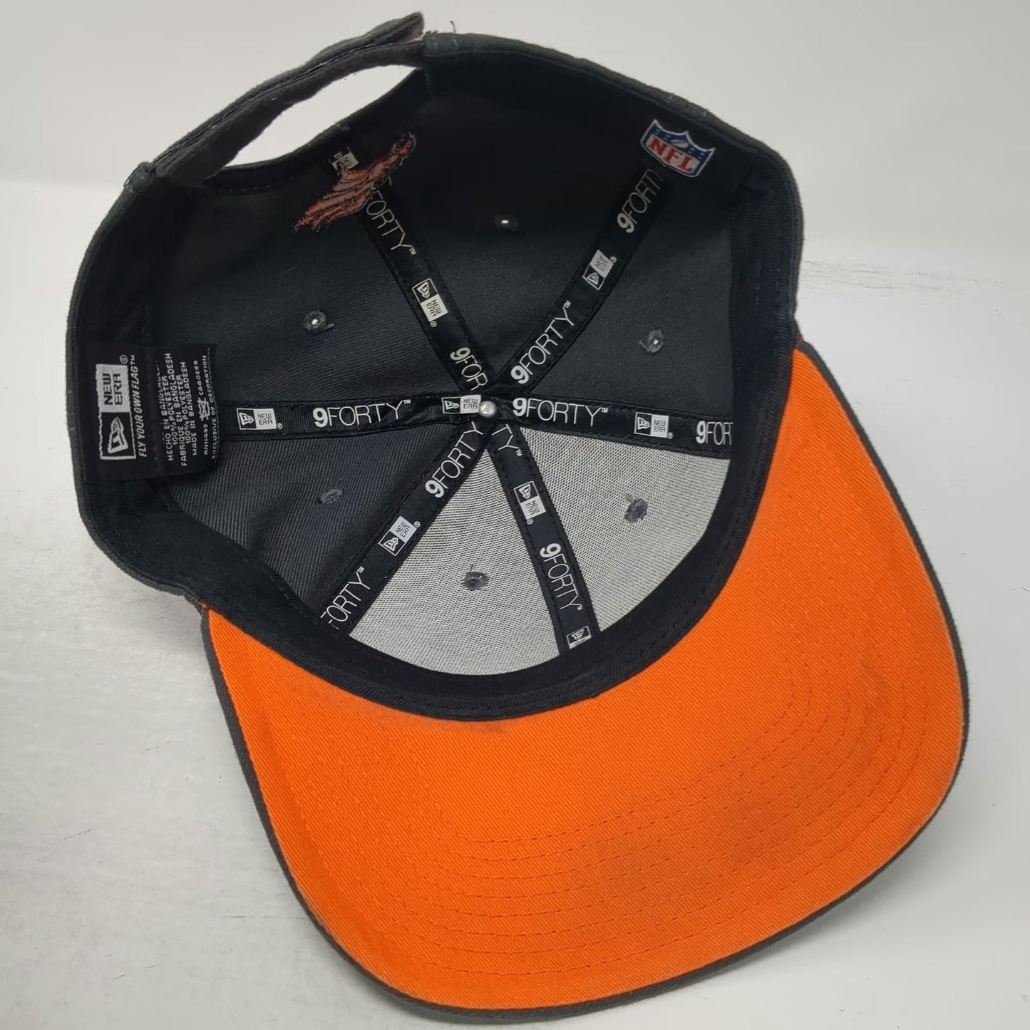 Denver Broncos NFL New Era Gray Orange One Size Cap Strapback Curved Brim