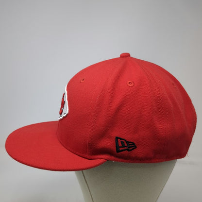 New Era Kansas City Chiefs NFL Red Snapback One Size Hat 9FIFTY Flat Brim White