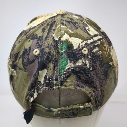 Go USA Baseball Cap Green One Size Camo Tires Les Schwab Logo Strapback Hat