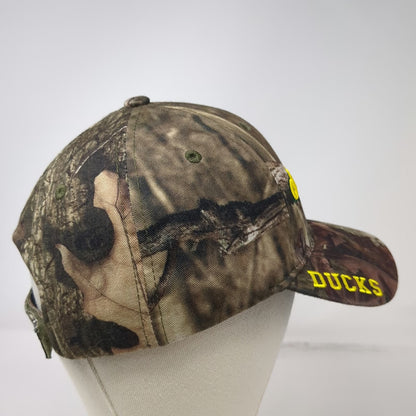 Russell Oregon Ducks NCAA Cap Hat Brown Yellow Green Camo Strapback OSFM Logo