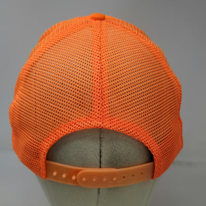 Otto Cap Trucker Hat Orange One Size Mancos Colorado Elk Mesh Snapback Foam