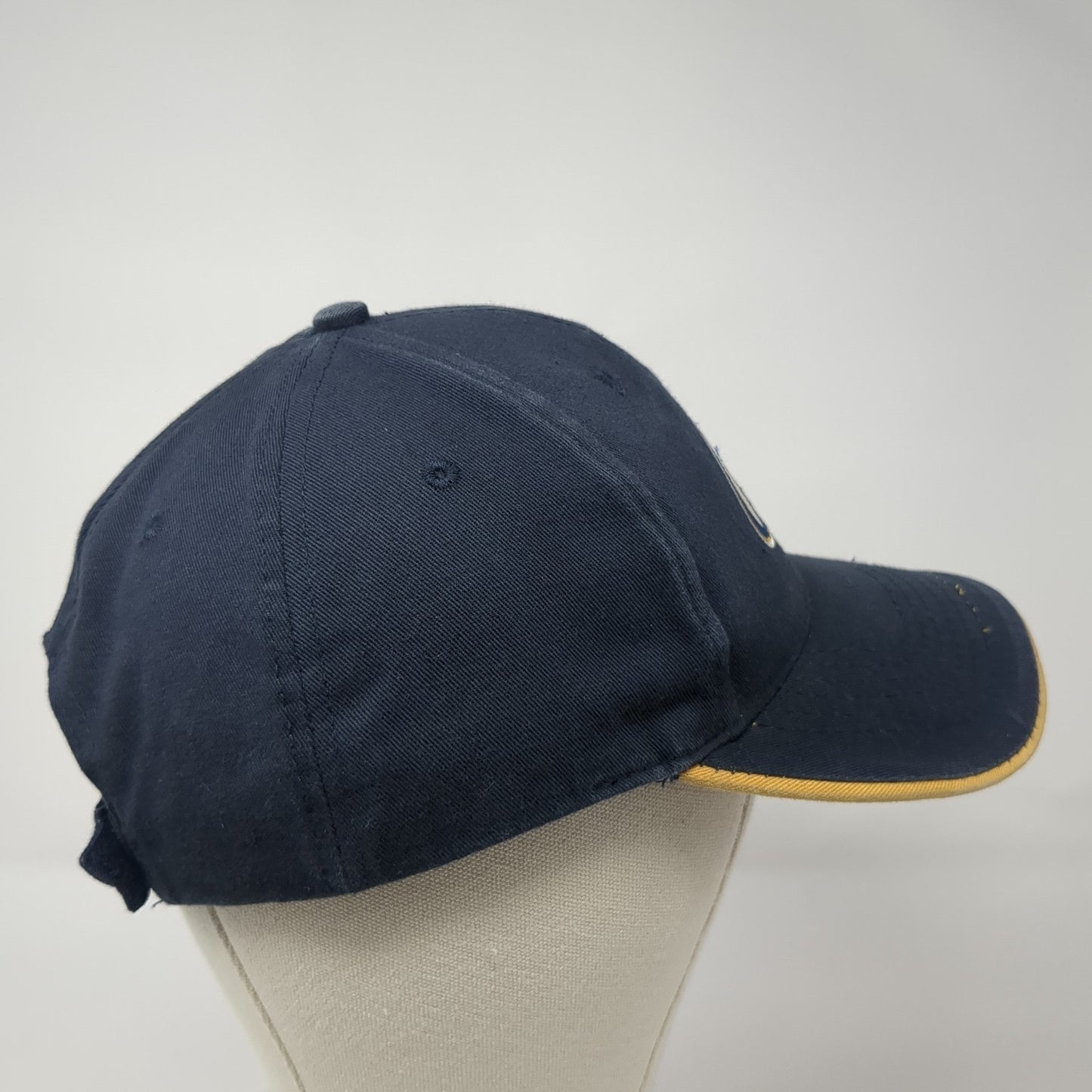 Miller Lite Strapback Baseball Cap Blue One Size Adjustable Embroidered 6 Panel
