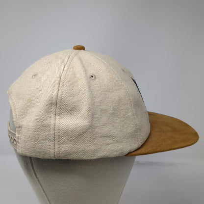America's Legend Boise Cascade Snapback Hat Beige One Size Suede Brim Deer Fish