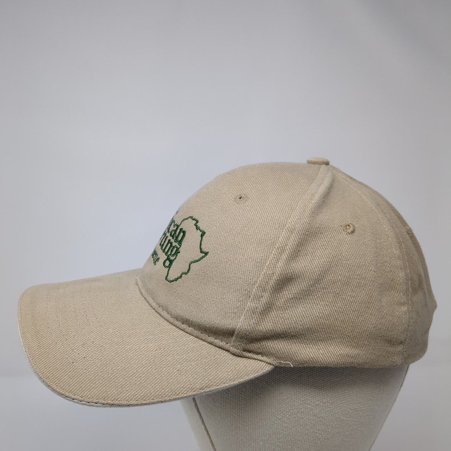 African Sporting Gazette Strapback Hat Tan One Size Adjustable Embroidered