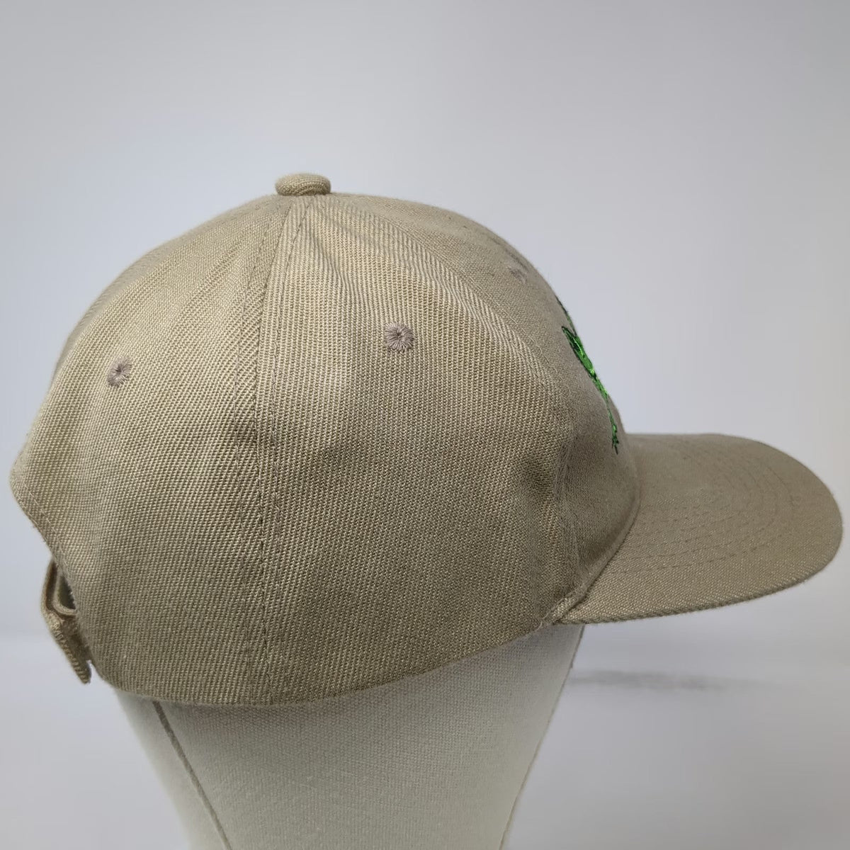 Baseball Cap Beige One Size Mazatlan Mexico Lizard Embroidered Strapback Hat