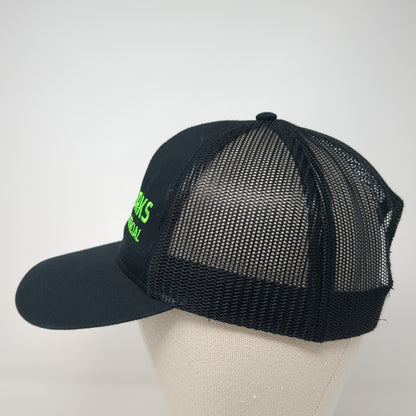 Greenworks Commercial Snapback Trucker Hat Black One Size Mesh Back