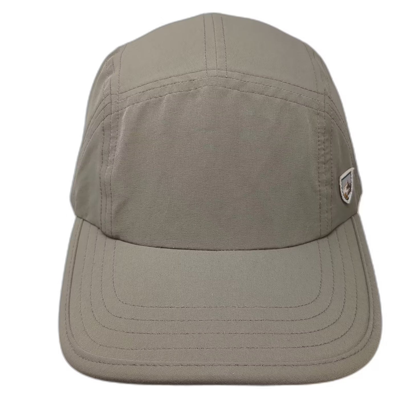 KUHL 5 Panel Hat Brown One Size Adjustable Strapback Logo Outdoor Hiking Cap