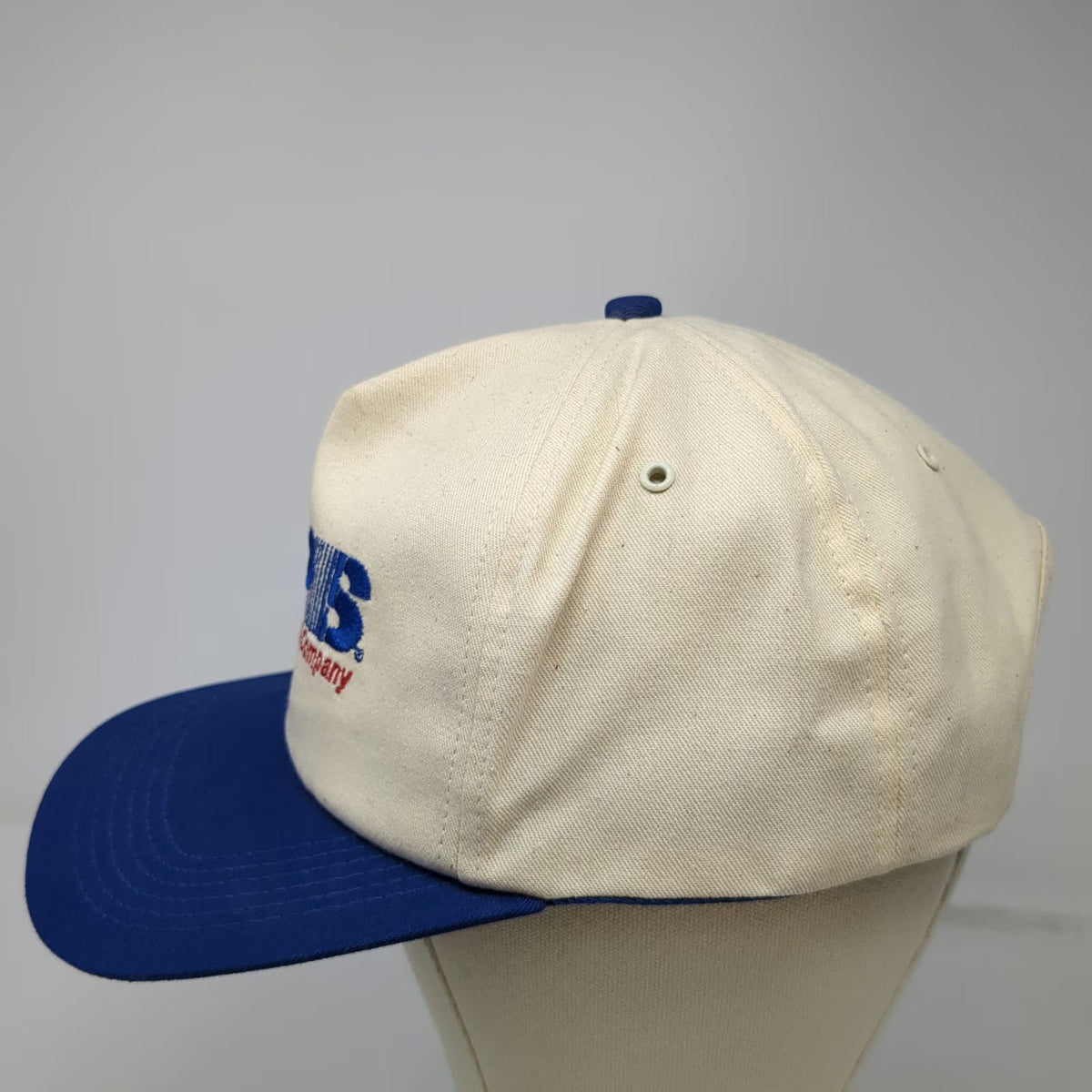 K-Products 5 Panel White Blue One Size Snapback Embroidered RPS Company Hat