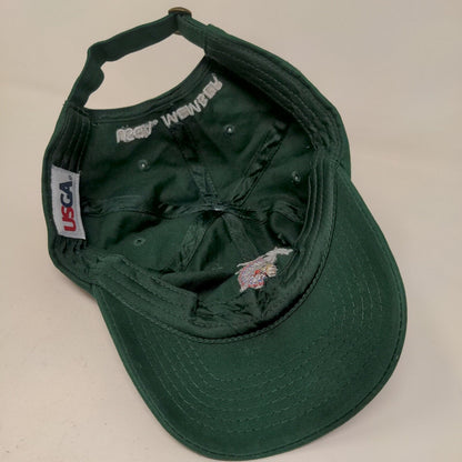 USGA Men's Slideback Hat Green Embroidered 2018 US Open Shinnecock Hills Logo