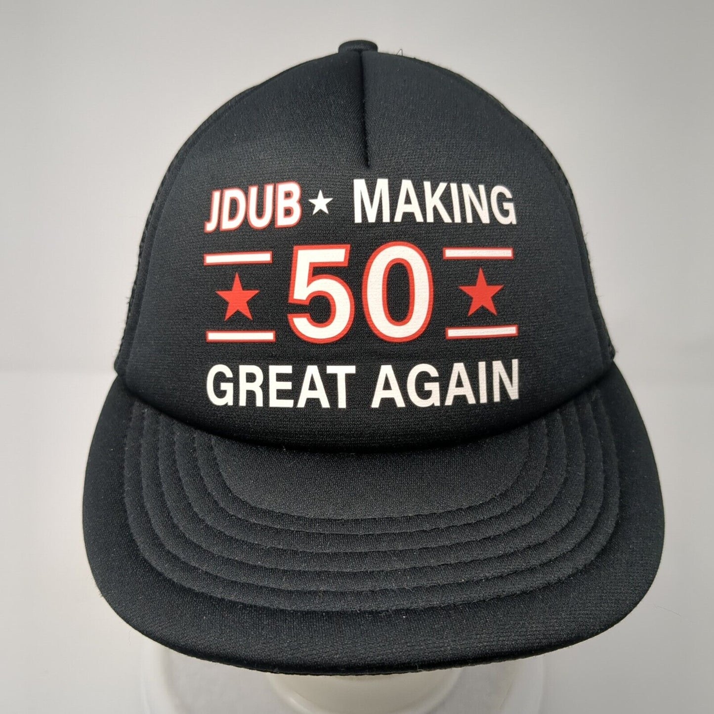 JDUB Making Great Again Snapback Trucker Hat Black OS Adjustable Mesh Back