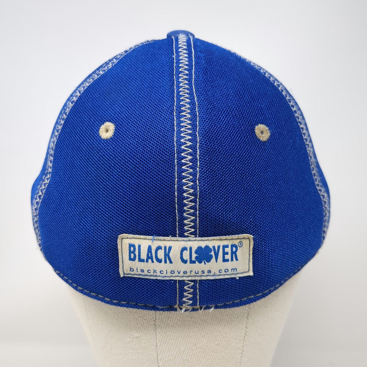 Black Clover Baseball Cap Blue M Stretch Fit Logo Live Lucky Performance Hat