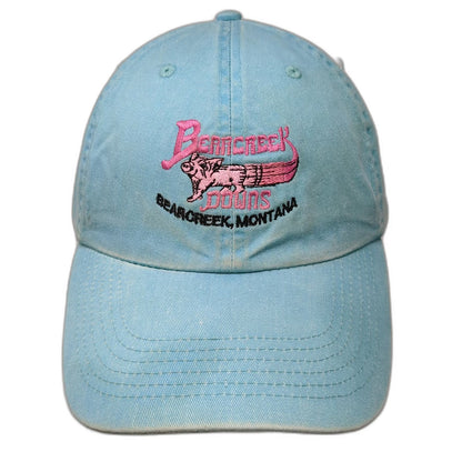 Fahrenheit Baseball Cap Blue One Size Bearcreek Downs Montana Pig Racing Hat