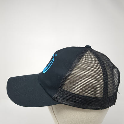 Life Surf Snapback Mesh Back Hat Black Embroidered Logo Christian Religious