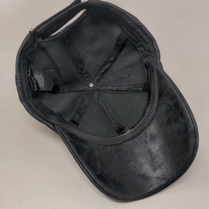 Marcus Adler New York Strapback Hat Black One Size Adjustable Blank 6 Panel