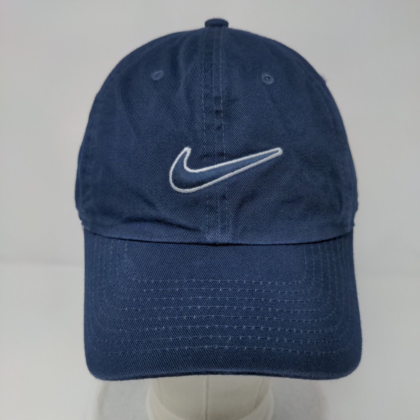 Nike Slideback Hat Blue OSFM Adjustable Embroidered Swoosh Logo Heritage86