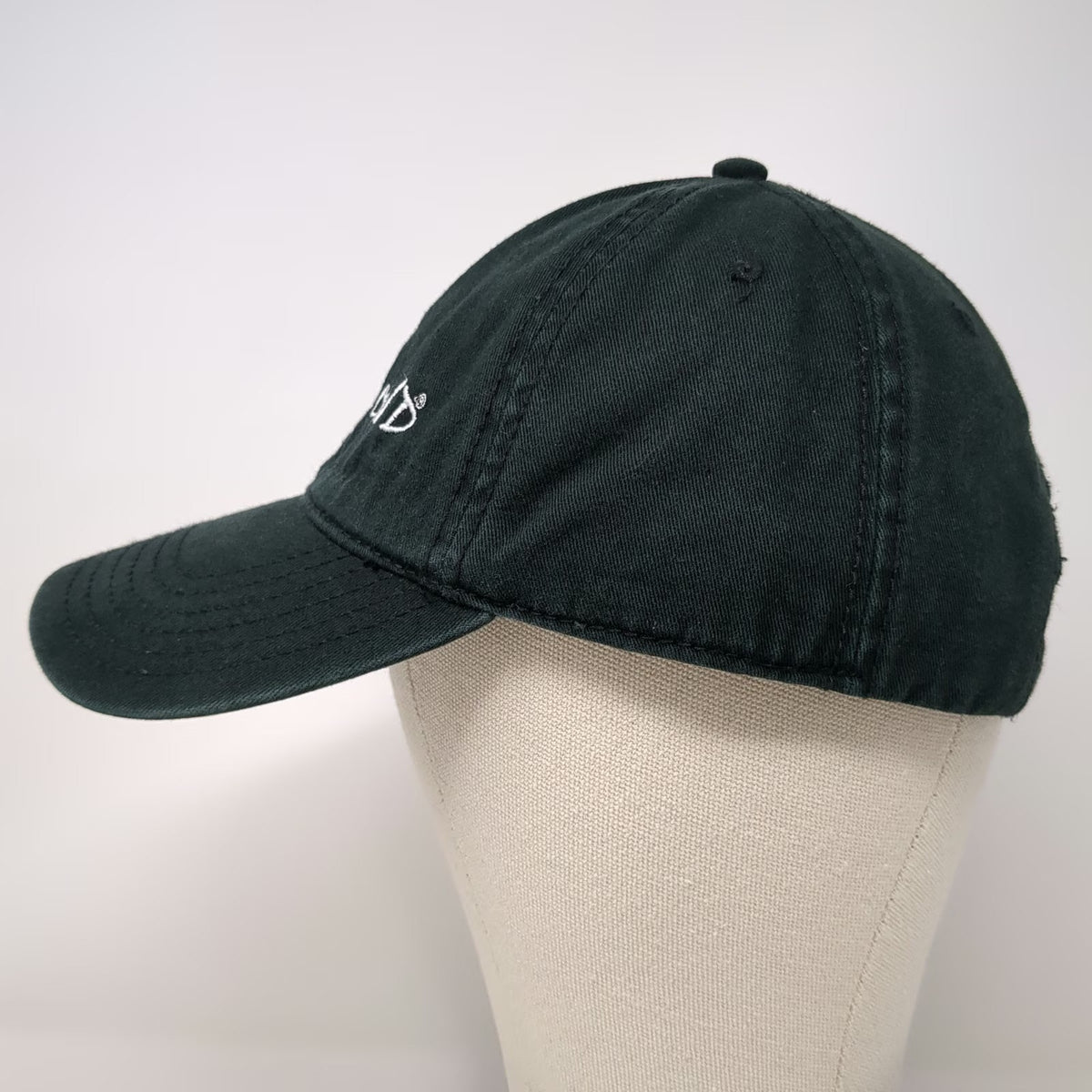 OTTO I Am Second Baseball Cap Black One Size Embroidered Cotton Slideback Hat