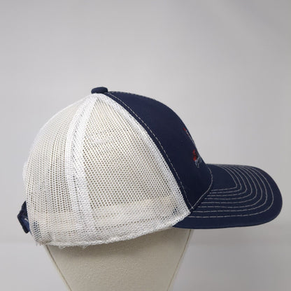 J & L Contracting LLC Strapback Trucker Hat Blue One Size Mesh Back