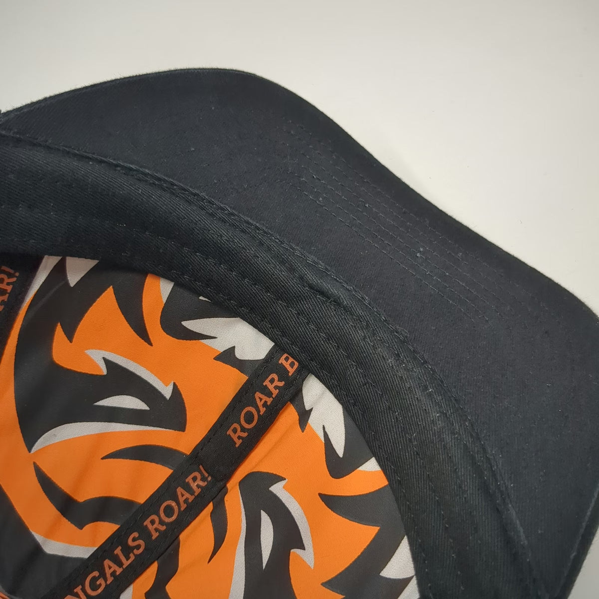 Cincinnati Bengals NFL Name Brand Trucker Hat Black One Size Mesh Snapback Roar