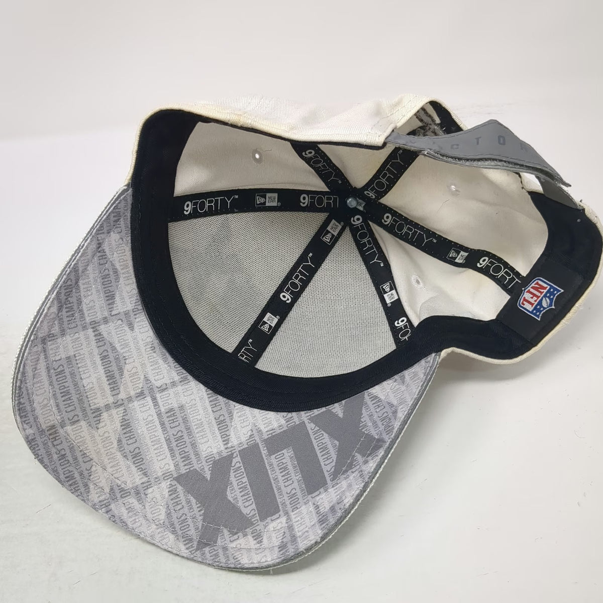 New Era New England Patriots NFL Hat White One Size Super Bowl XLIX Champions