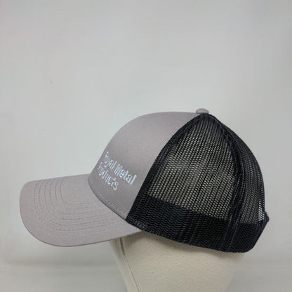 Royal Metal Products Snapback Trucker Hat Gray One Size Mesh Back Cap America