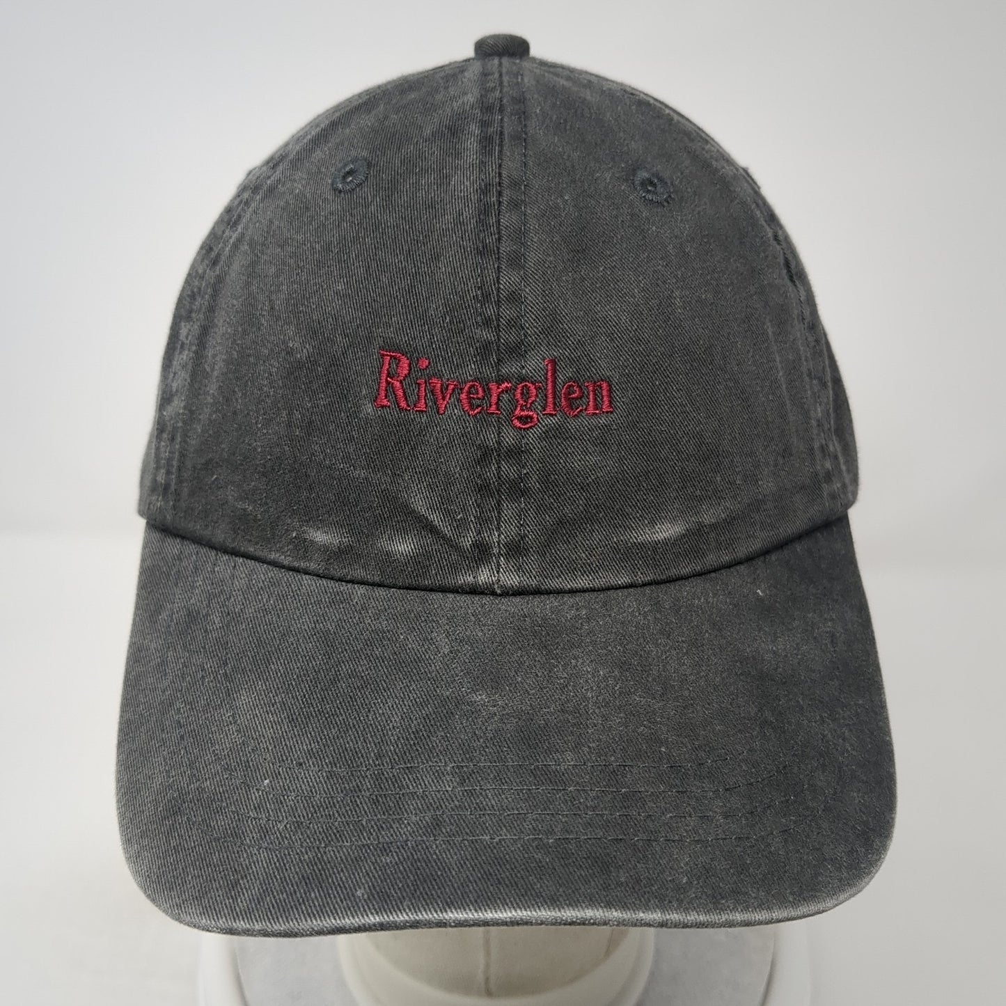 Riverglen Slideback Hat Gray One Size Adjustable Embroidered 6 Panel