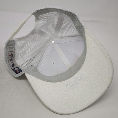 The Game White Trucker Hat One Size Snapback Juice Pod Palm Tree Mesh Back